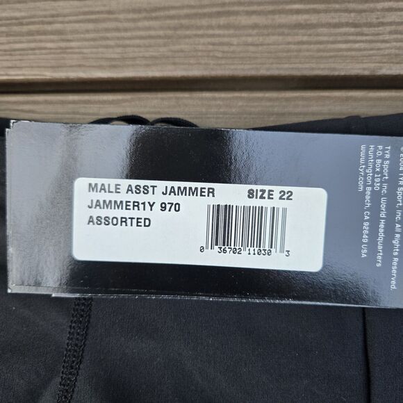 TYR Grab Bag Swimwear Boy Red/Black Jammers Size 22 New - Picture 3 of 3